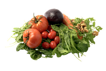 Fresh salad ingredients
