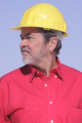 Architect, Contractor with Hard Hat