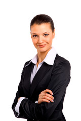 business woman. Isolated over white background.
