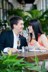 Couple Eating Outdoors