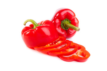 Ripe colored pepper
