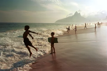 Türaufkleber Rio de Janeiro Strand von Ipanema, Rio de Janeiro, Brasilien