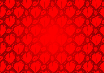 Valentines Day seamless pattern