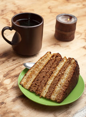 cake with coffee
