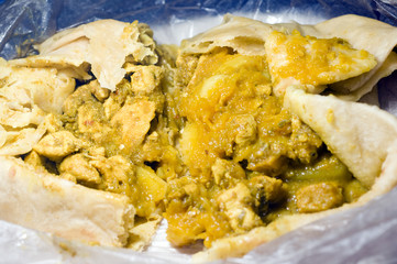 dahl pouri roti   trinidad and tobago