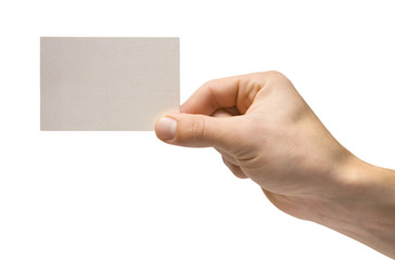 Obraz premium White card