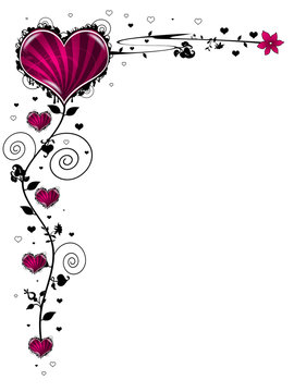 Valentinstagskarte lila