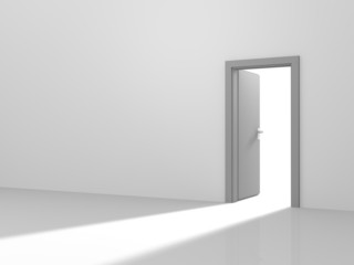 Light through a door