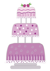 Hochzeitstorte verspielt