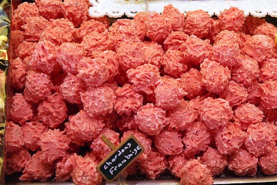 chardons aux framboises