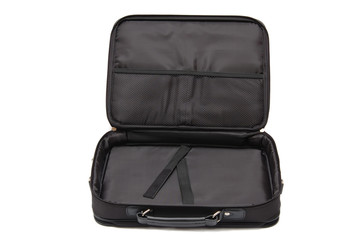 Open case for notebook on white