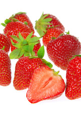Erdbeere freigestellt - strawberry isolated 18