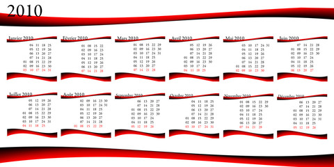 Calendrier 2010