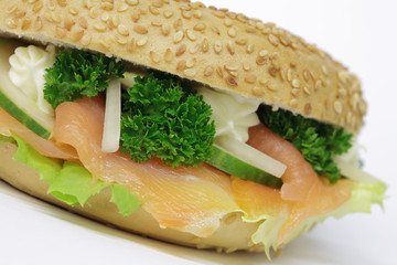 Bagel mit Lachs