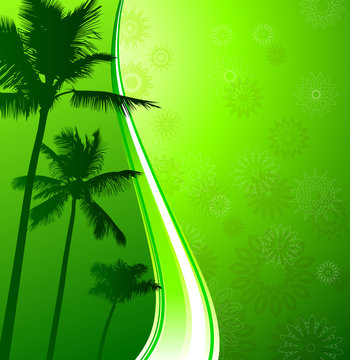 Green Tropical background