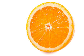 orange half isolated