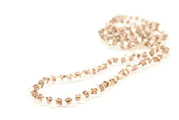 Pearl necklace isolated on white background