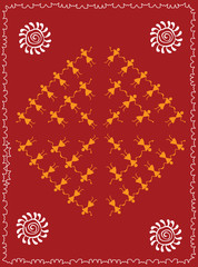 Folk, tribal Designs, Motif, wall painting