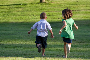 Little Kids Running