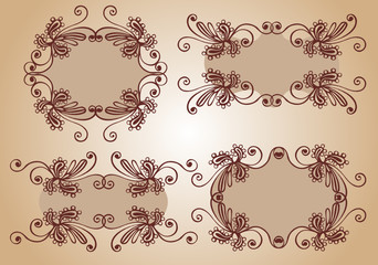abstract vintage frames