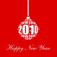 Greetings New Year - 2010 Ornament