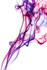 Fototapeta premium abstract colorful smoke isolated