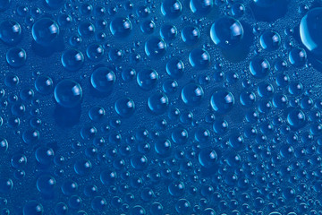 blue water drops background