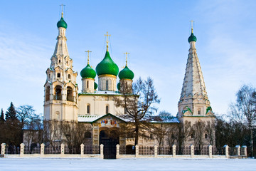 Fototapeta na wymiar Christian church in Yaroslavl
