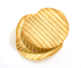 Pile of potato chips