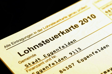 Lohnsteuerkarte