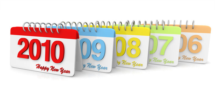 3D simple 2006 till 2010 Calendar