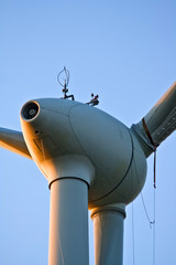windturbine, sicherung für reparatur