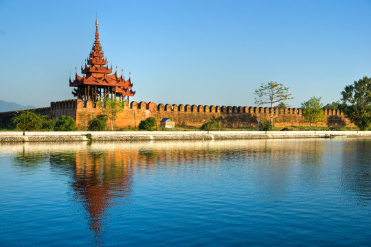 Mandalay fort, Myanmar.