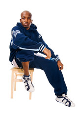 Cool dancer on white