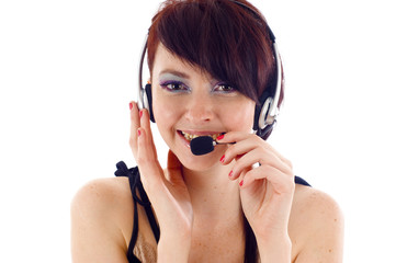 Fototapeta premium Customer Service Operator
