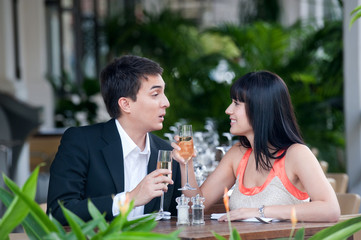 Couple Eating Outdoors