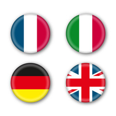 Poster, landscape - Flags, drapeaux