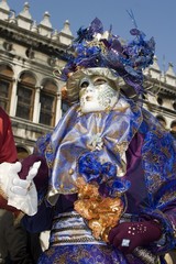 mask from venice carnival - blue