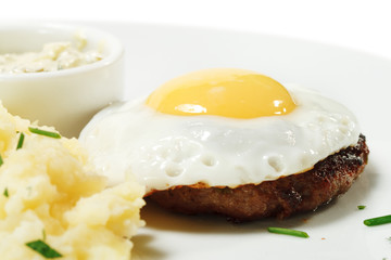 Beef Steak with Fried Egg