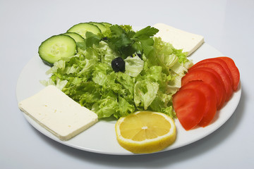 Ein Teller Salat