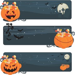 halloween candy banners
