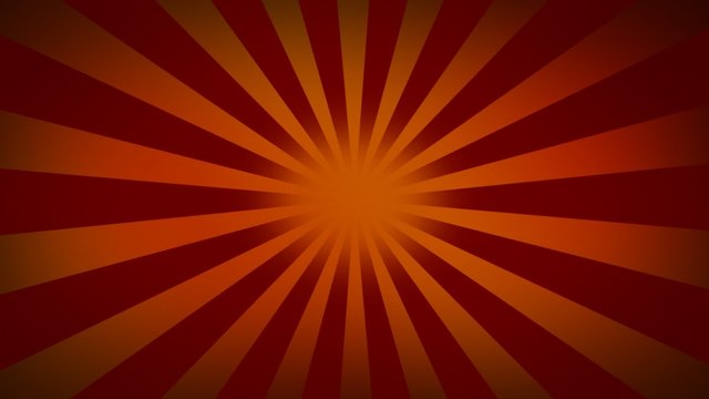 Red sunburst looped - Radial rays looped background