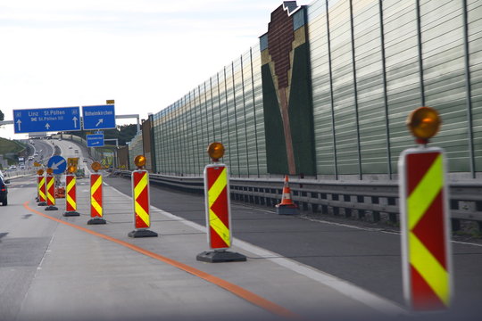 Autobahnbaustelle