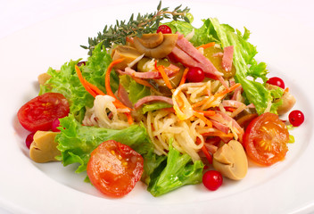 Fresh salad with vegetables