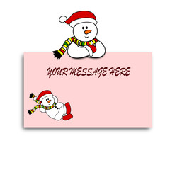 Snowman Christmas Card