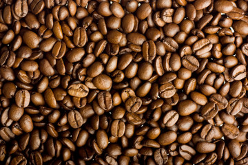 Coffee grains, can be use as background