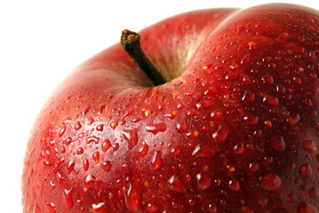 Red apple. Macro