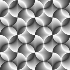 Seamless halftone black and white circle background