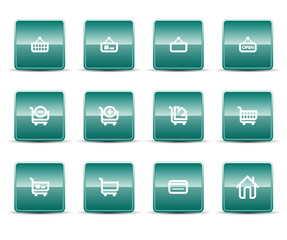 Simple icons isolated on white - Set 5