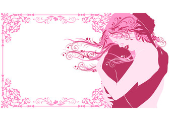 Loving young couple.